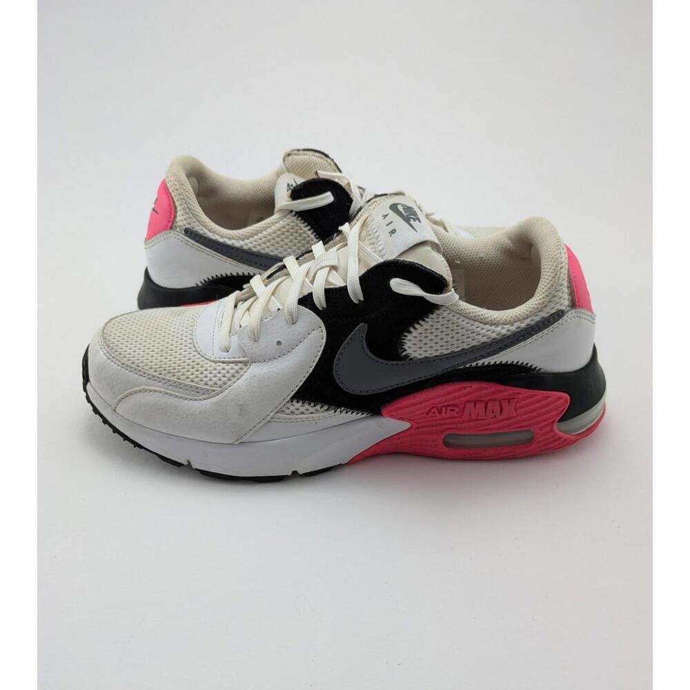 Womens Nike Air Max Excee‎ White Black Pink Training Shoes CD5432-100 Size 9